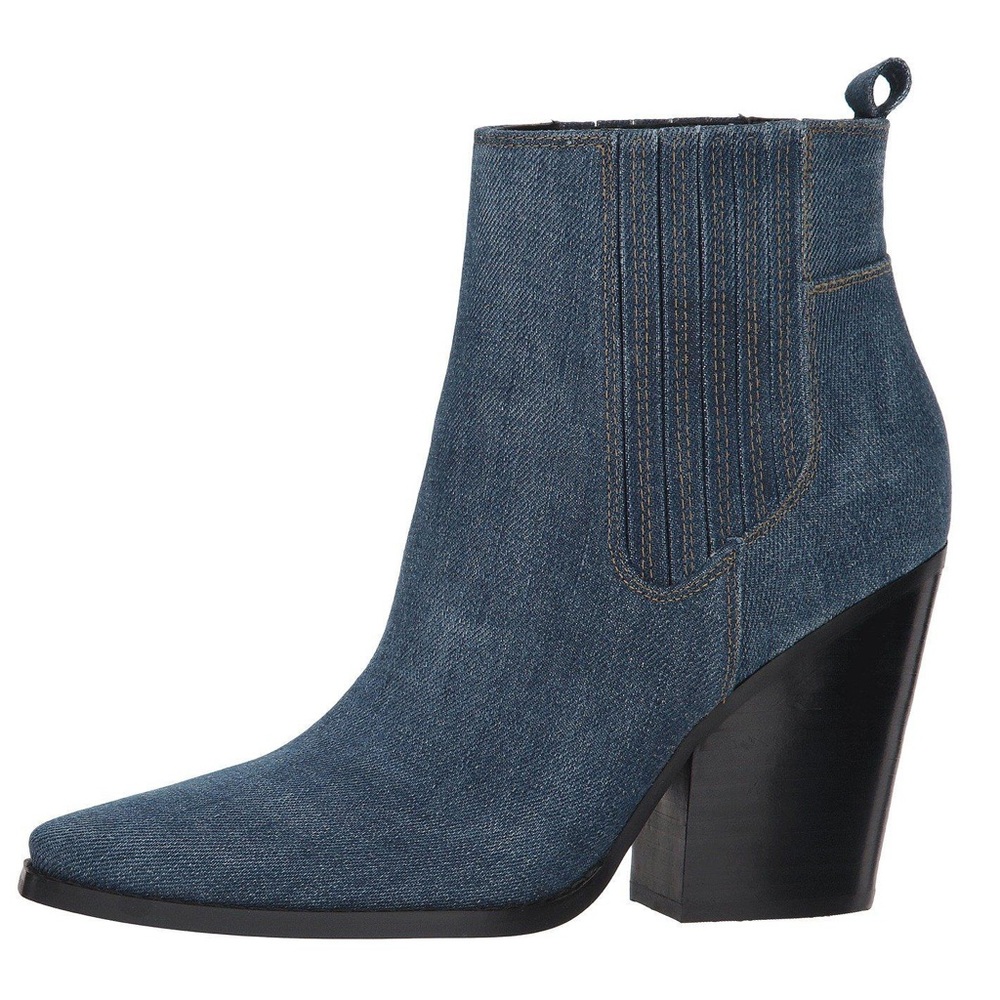 NWT Kendall + Kylie Colt Western Ankle Boot Denim